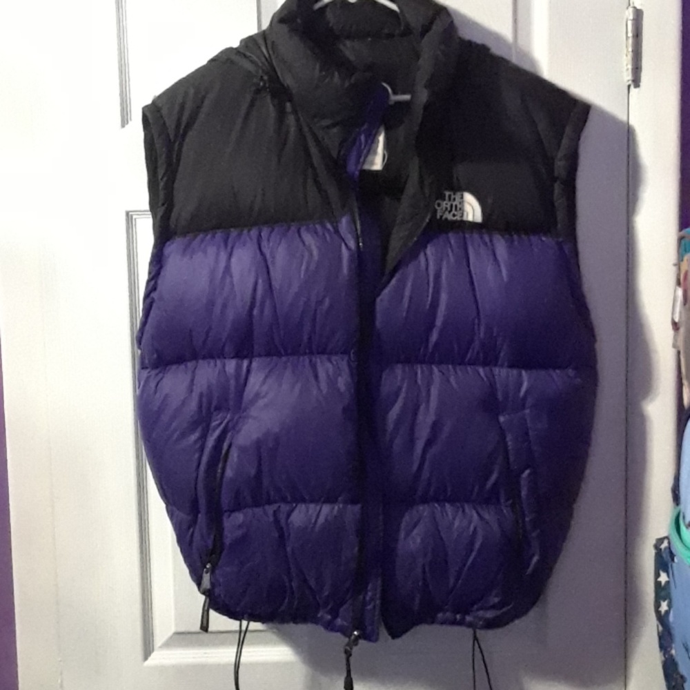 Unisex North face bluish purple